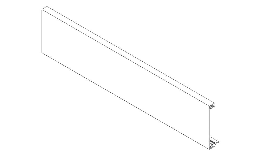 Blum Antaro front section for inner drawer 1200mm for cutting to size silk white