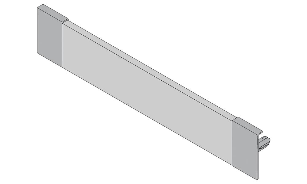 Blum Antaro M height inner drawer front to suit 800mm unit metallic grey