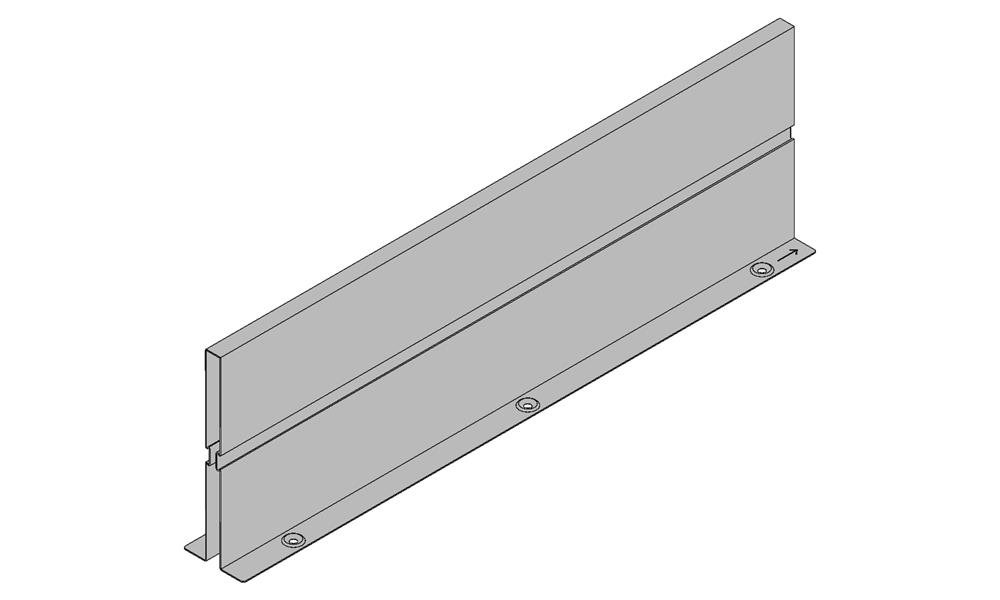 Blum Antaro / Intivo dividing wall to suit 450mm NL  metallic grey
