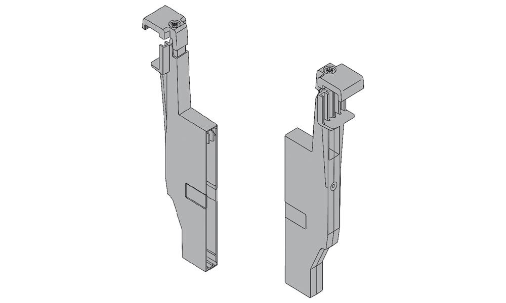 Blum Antaro cross divider connector for gallery rail grey