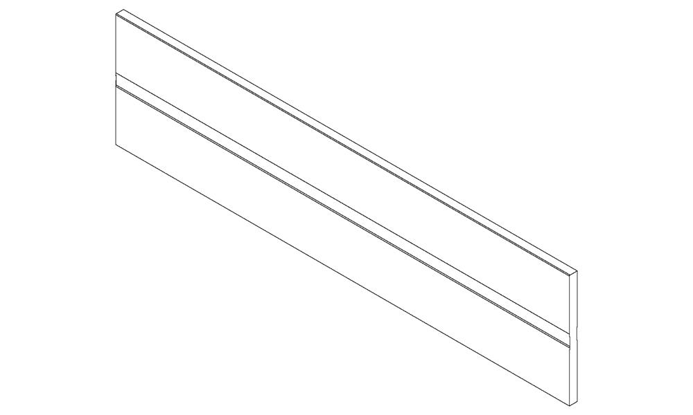 Blum Antaro / Intivo cross divider profile 1077mm silk white