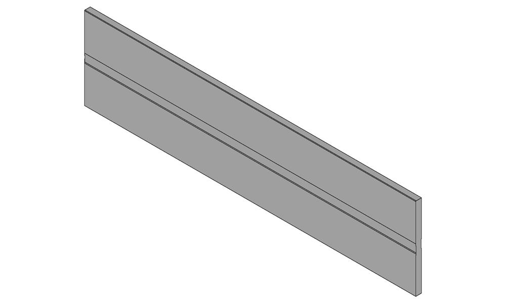 Blum Antaro / Intivo cross divider to suit 900mm cabinet  metallic grey