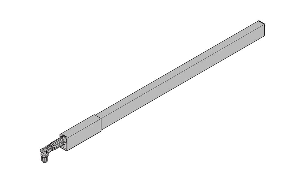 Blum Antaro gallery rail for 500mm drawer metallic grey RH