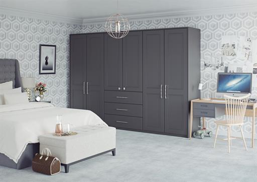 Super Matt Graphite with Ascot Doors