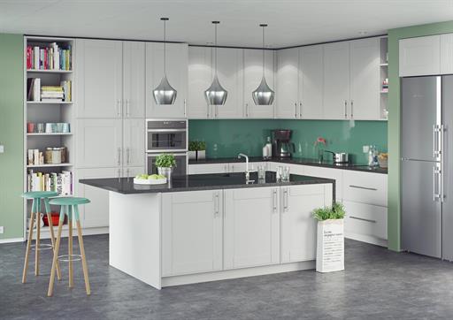 Super Matt Light Grey with New England Doors