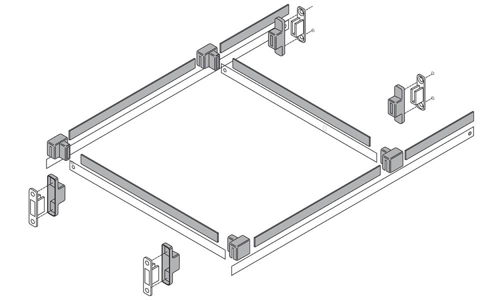 Blum Grey Hanging File System