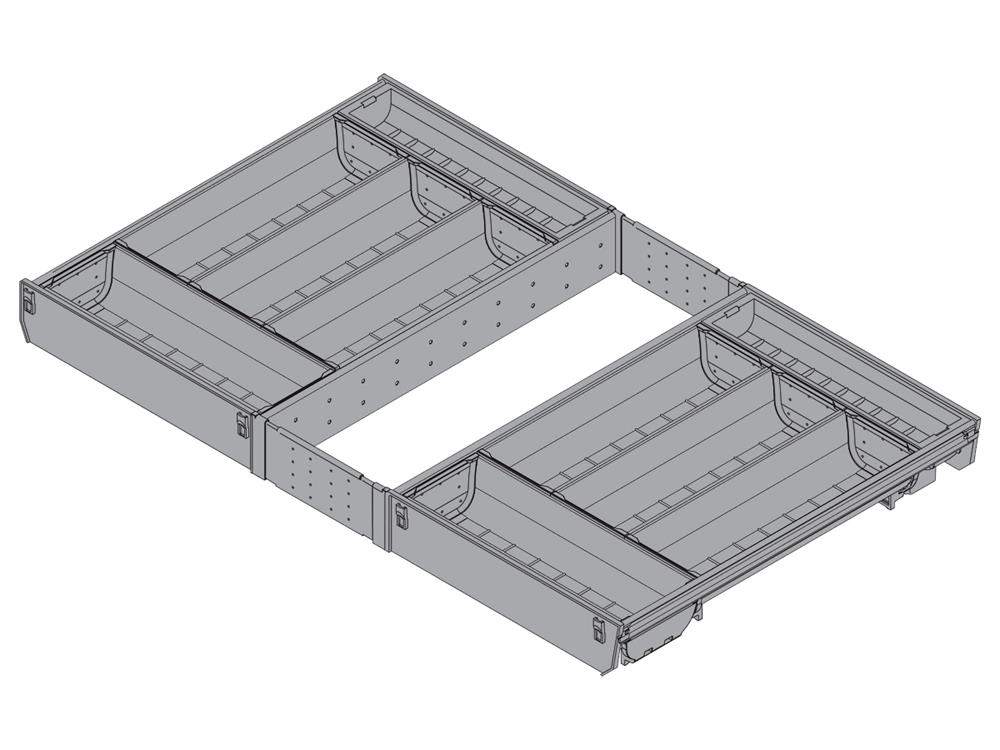 Blum Orgaline cutlery divider for 450mm Tandembox, 800mm wide