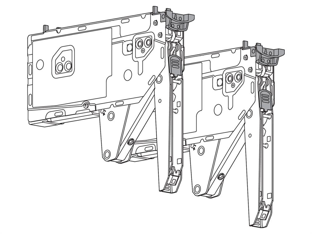 Blum Aventos HK top lift mechanism set  PF 930-2800  Servo Drive compatible