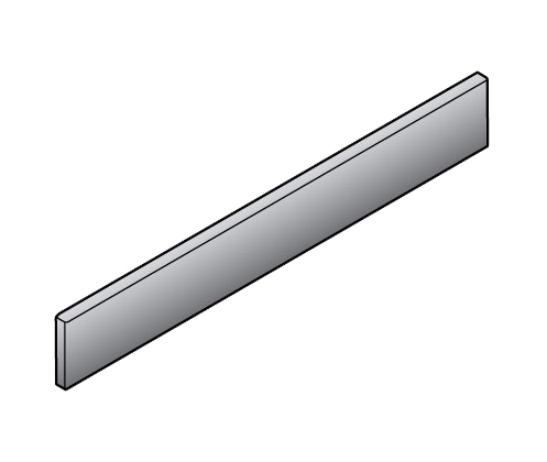 Blum Antaro metal design element 550mm metallic grey (2 required per drawer)
