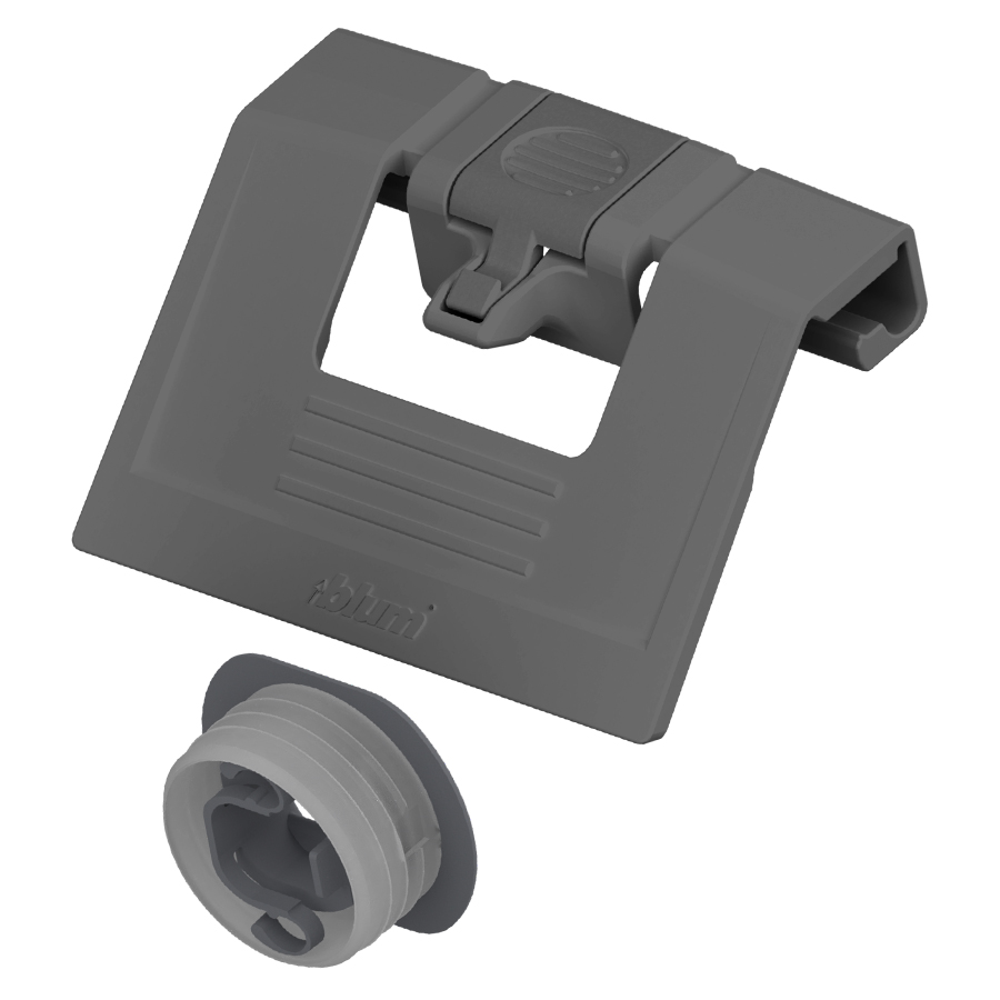 Blum Antaro Handle with latch metallic grey