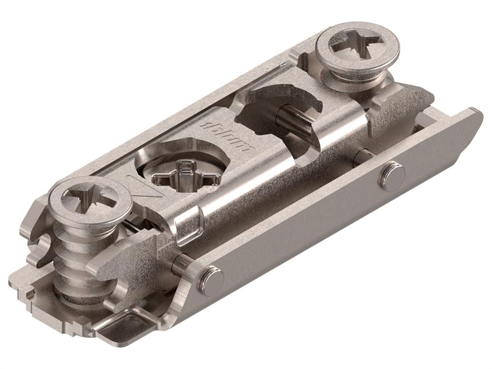 BLUM CLIP mounting plate with system screws cam adj. 0mm