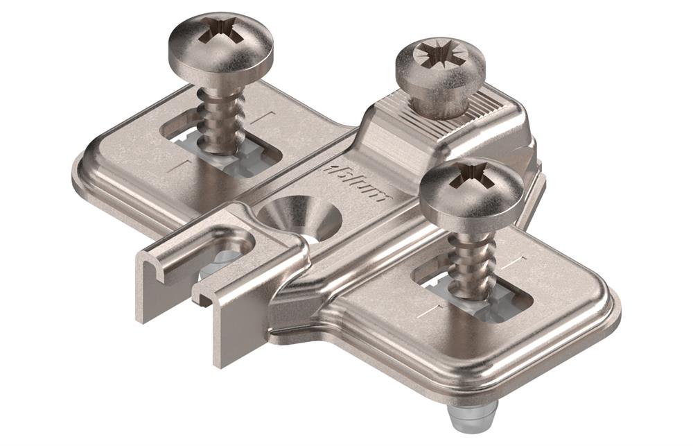 Blum 0mm height adjustable steel plate with Expando