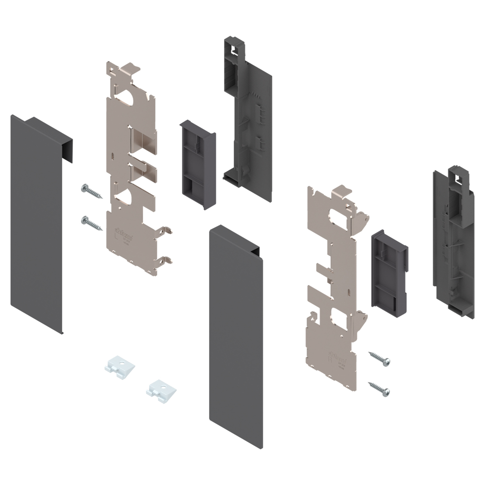 Blum Legrabox 'C' height design element inner drawer front fixing bracket orion