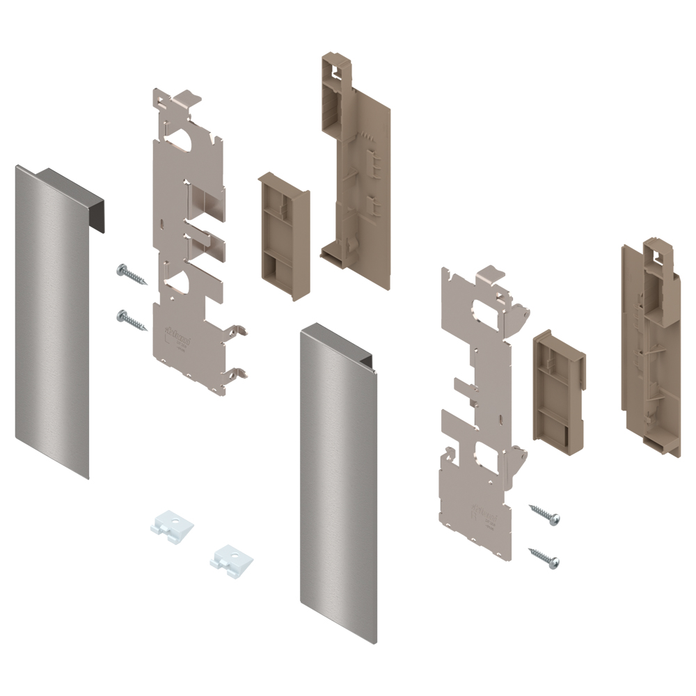 Blum Legrabox 'C' height design element inner drawer front fixing bracket stainl