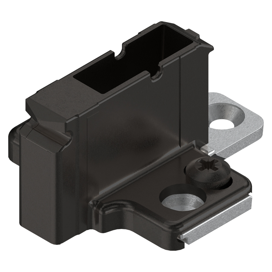 Blum cruciform clip top back plate spacing 18mm height  Onyx Black
