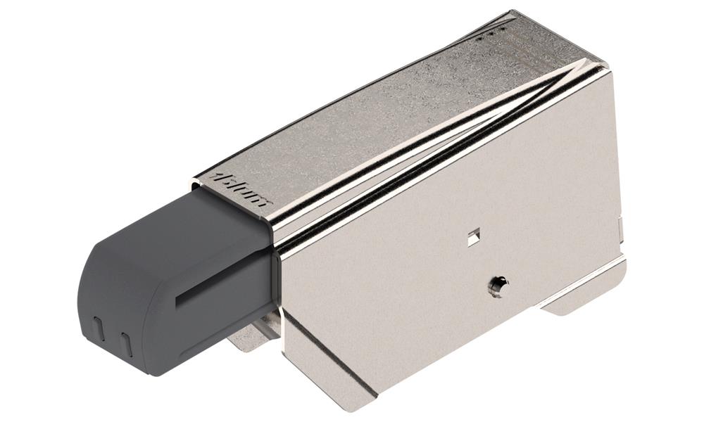 Hinge-mounted Blumotion nickel-plated for double cranked CLIP top/CLIP hinges.