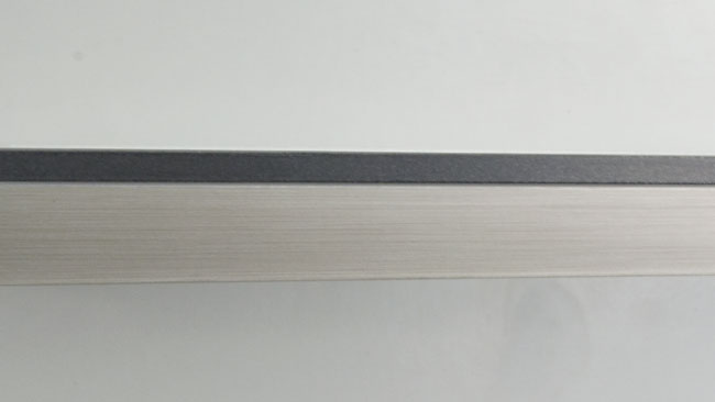 ABS Edging Tape 3D 2 in 1 High Gloss Anthracite / Stainless Steel 1 x 23mm