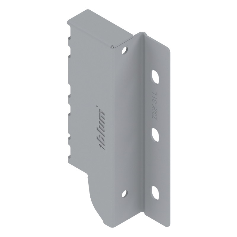 Blum back bracket for K Drawers in grey LH