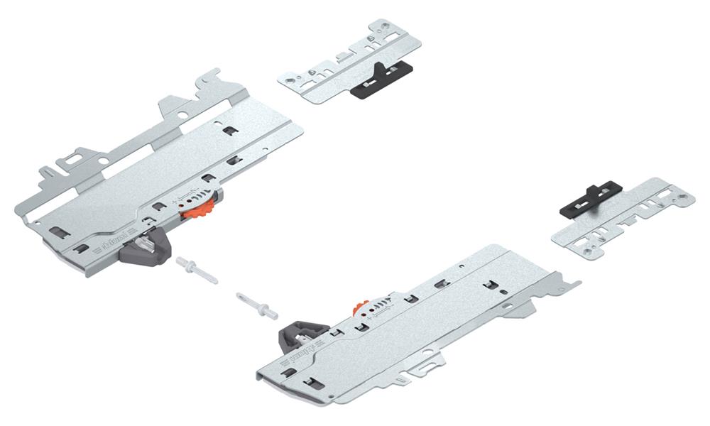 Blum TIP-ON Blumotion unit, adapter and latch set S1 for Merivobox 10-20Kg  R&amp;L