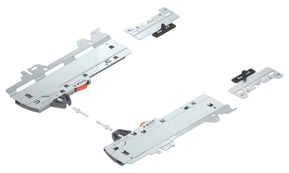 Blum TIP-ON Blumotion unit, adapter and latch set L3 for Merivobox 15-40Kg R&amp;L