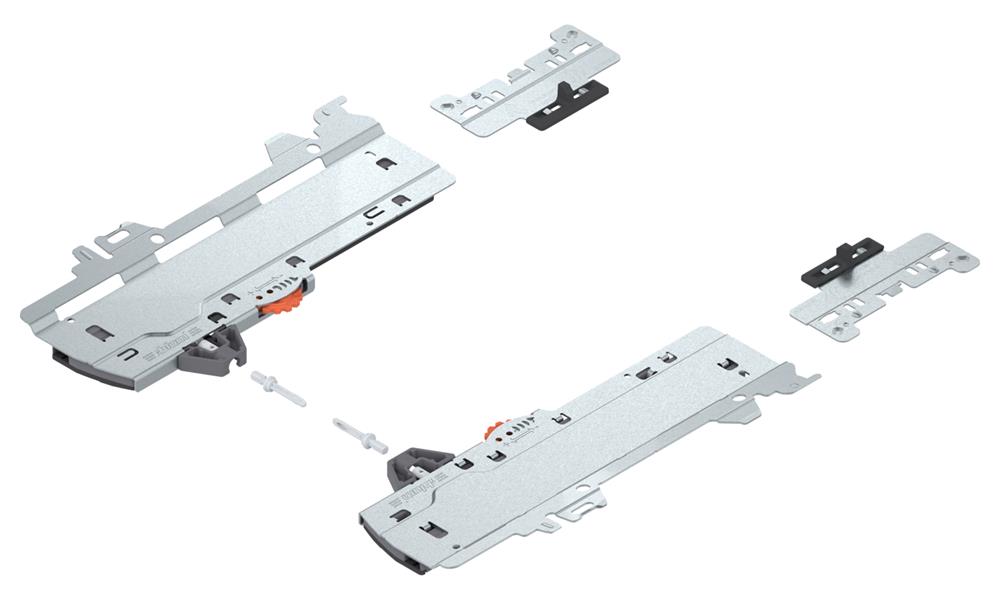 Blum TIP-ON Blumotion unit, adapter and latch set L5 for Merivobox 35-70Kg  R&amp;L
