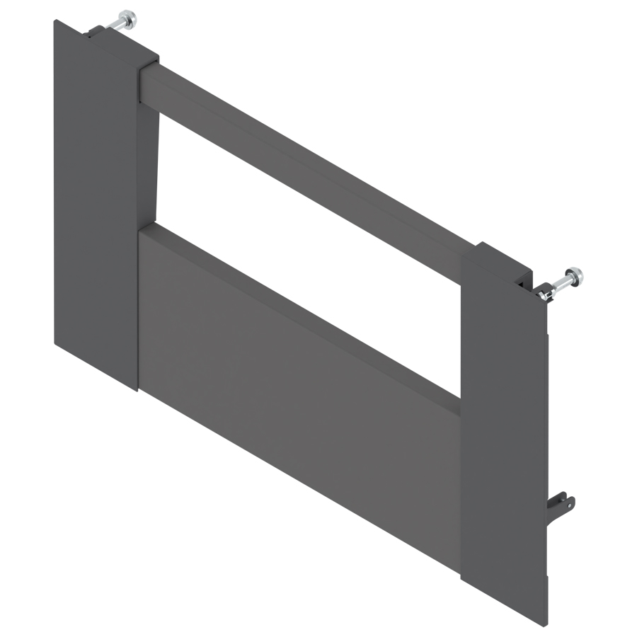 Blum Merivobox E-Height inner drawer front to suit 209 x 400mm Orion Grey