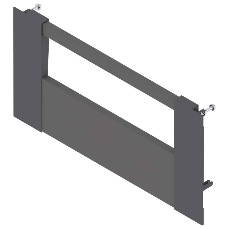 Blum Merivobox E-Height inner drawer front to suit 209 x 450mm Orion Grey