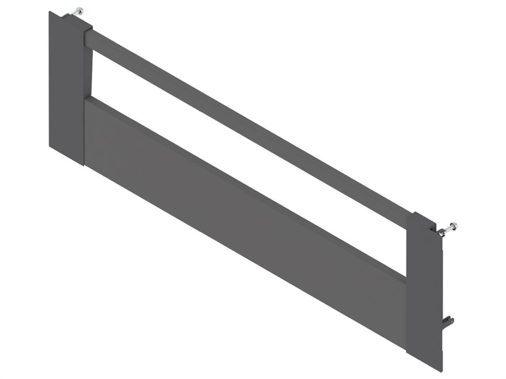 Blum Merivobox E-Height inner drawer front to suit 209 x 1000mm Orion Grey