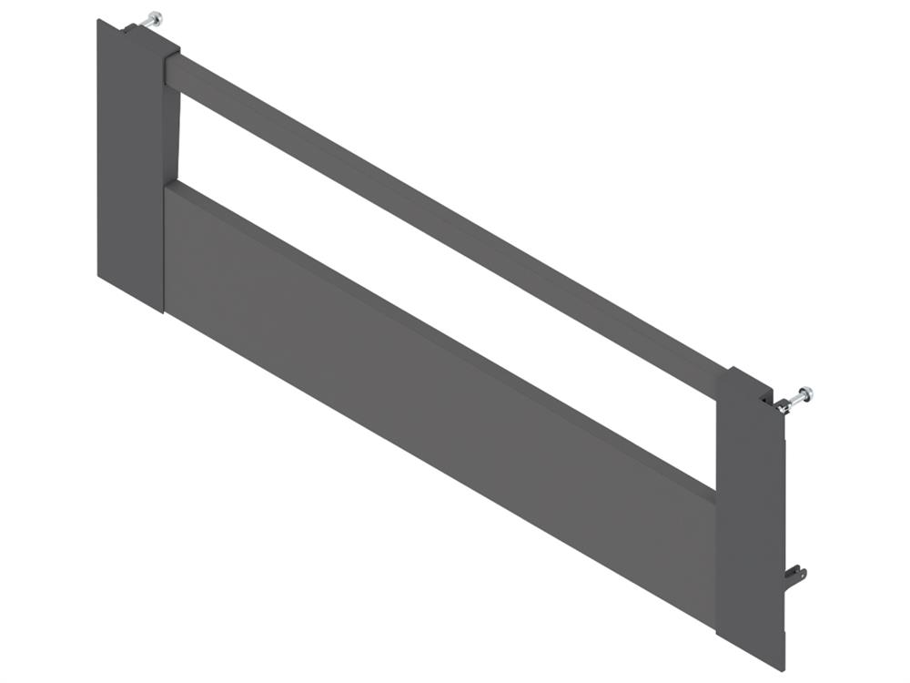 Blum Merivobox E-Height inner drawer front to suit 209 x 900mm Orion Grey