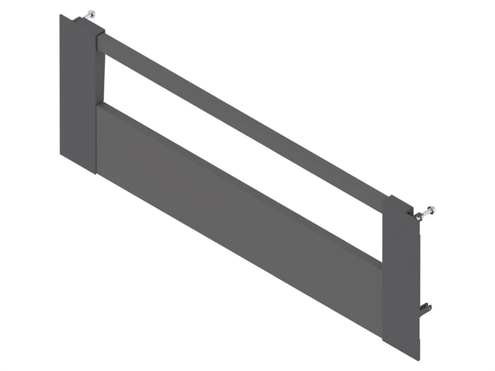 Blum Merivobox E-Height inner drawer front to suit 209 x 800mm Orion Grey