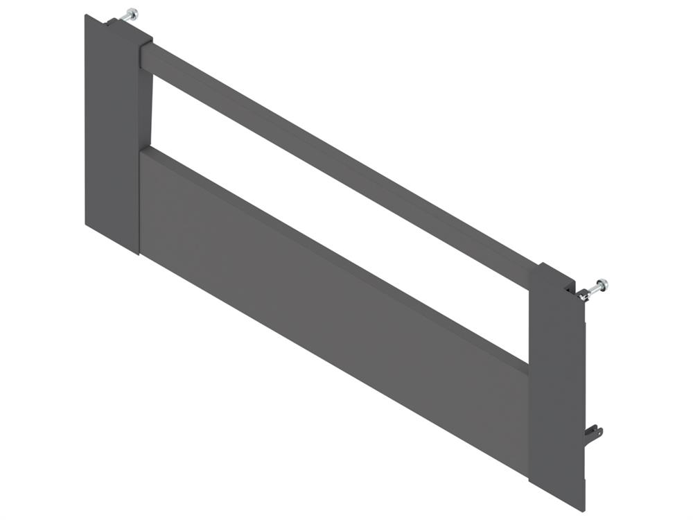 Blum Merivobox E-Height inner drawer front to suit 209 x 600mm Orion Grey
