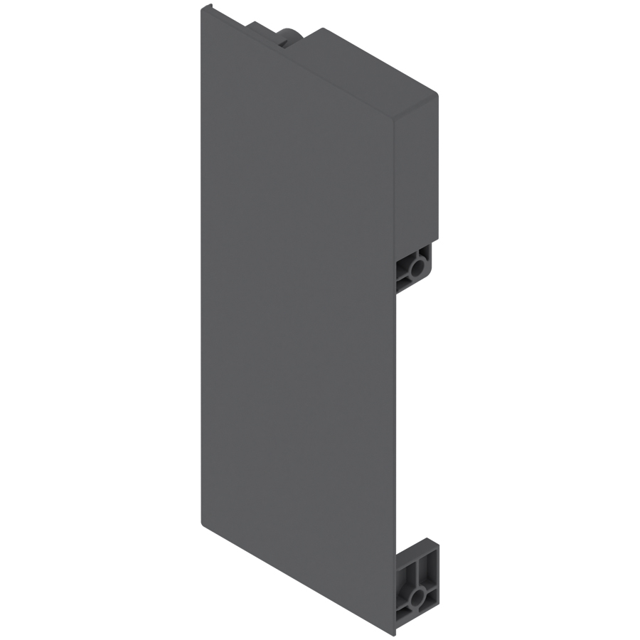 Blum Merivobox front fixing brackets for K-Height inner drawer Orion Grey LH