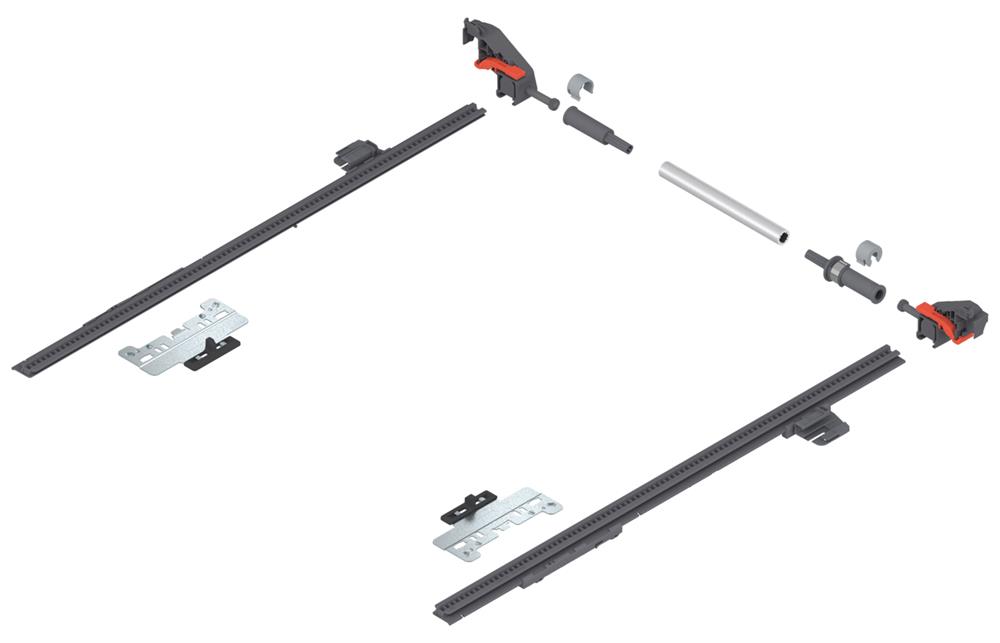 Blum Merivobox side stabilisation for 270-400mm runners L+R