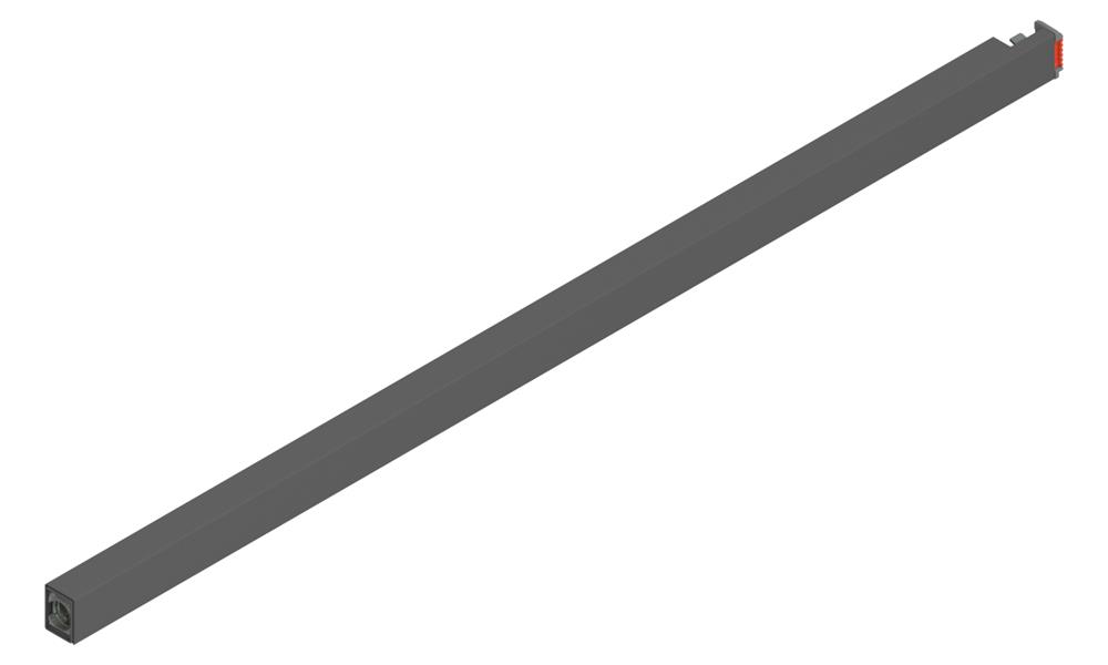 Blum Merivobox longside gallery rail 500mm Orion Grey RH