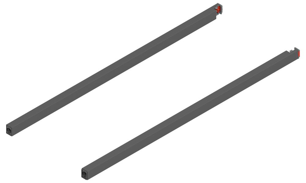 Blum Merivobox longside gallery rail 550mm Orion Grey L&amp;R