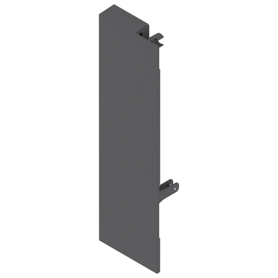 Blum Merivobox front fixing brackets for E-Height inner drawer Orion Grey RH