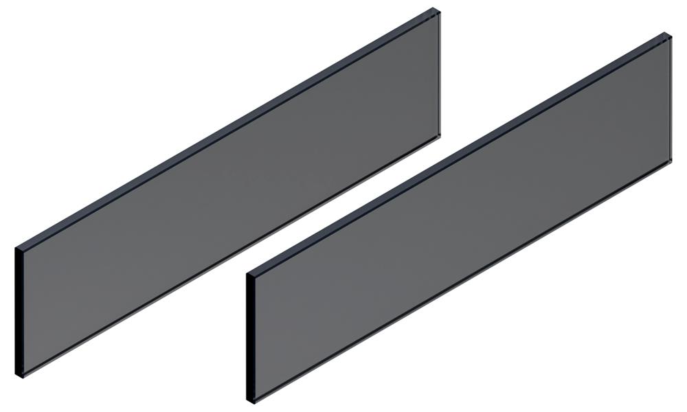 Blum Tinted Glass for 500mm E height Merivobox, set of 2