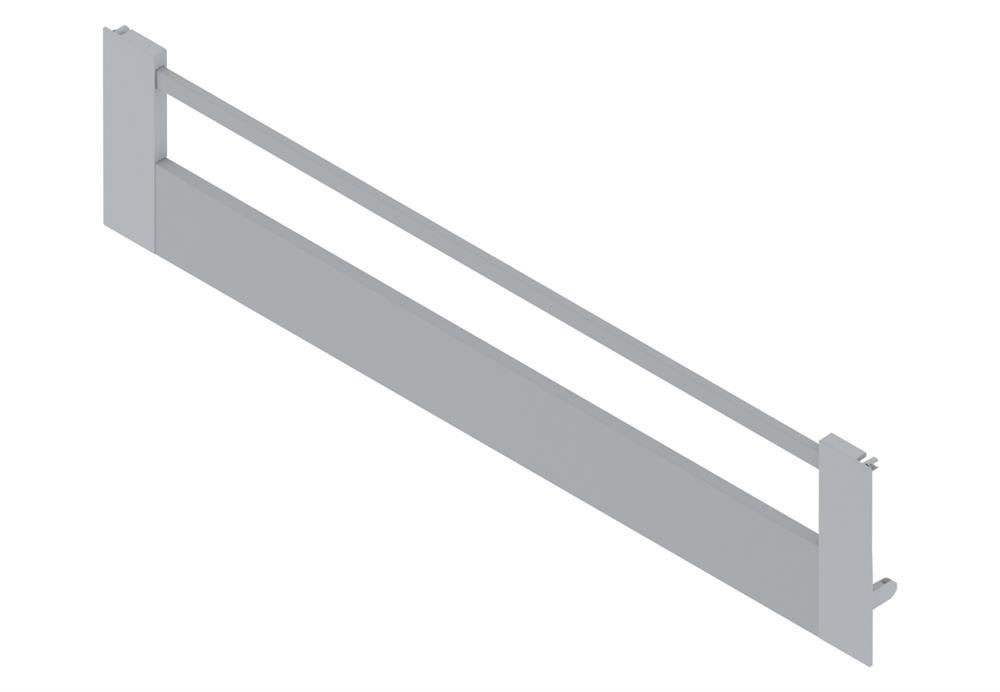 Blum Antaro D height inner drawer front to suit 1000mm unit metallic grey