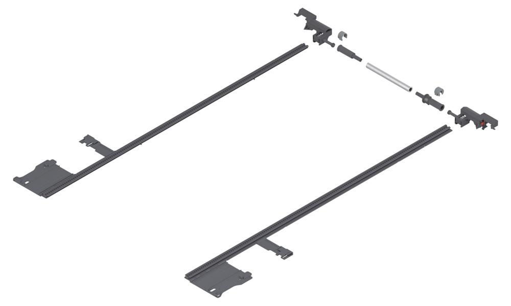 Blum Legrabox side stabilisation for 450-650mm runners (ZS7M650LU)