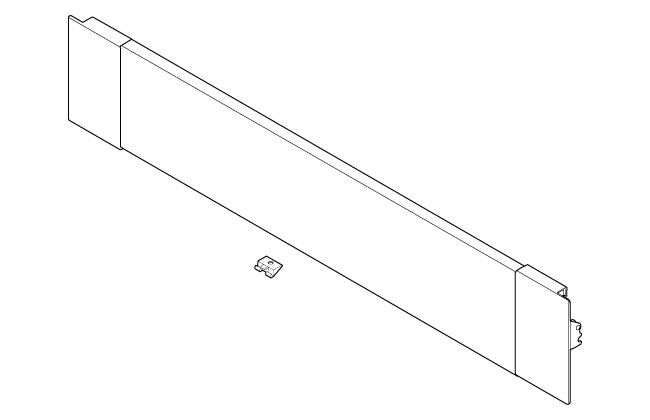 Blum Legrabox 'M' height inner drawer front to suit 400mm unit orion grey