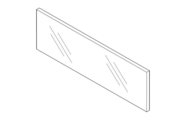 Blum Legrabox 'C' height design element for inner drawer front to suit 600mm