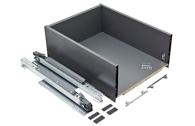 Blum Pre-assembled Legrabox C height 450mm orion grey 900mm cabinet