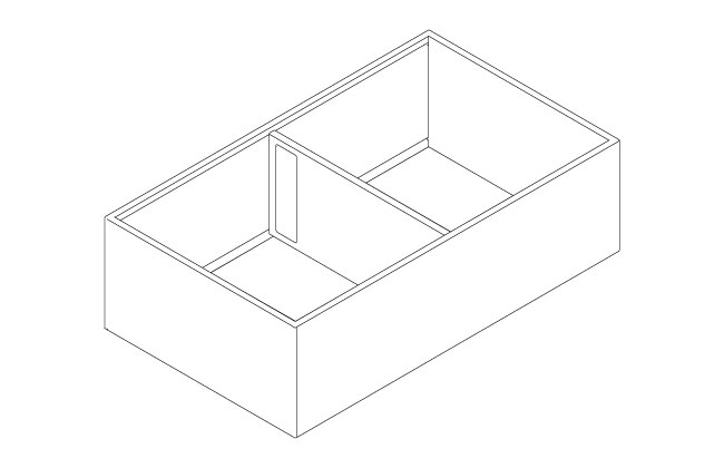 Blum Ambia-Line high fronted steel frame 400 x 218mm orion grey