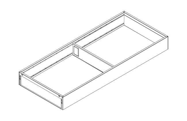 Blum Ambia-Line utensil insert for 450mm - 200mm wide orion grey