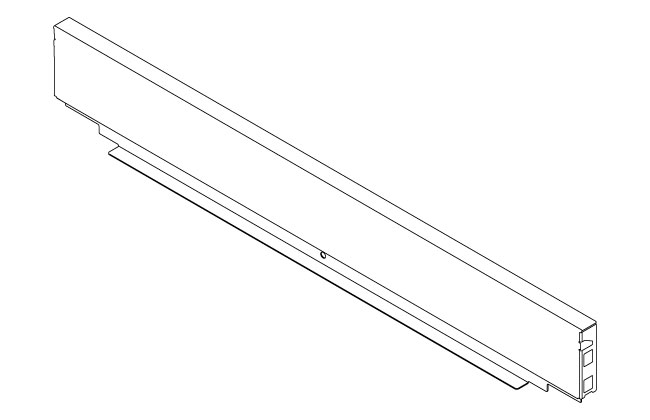 Blum Legrabox 'M' height steel back 400mm orion grey