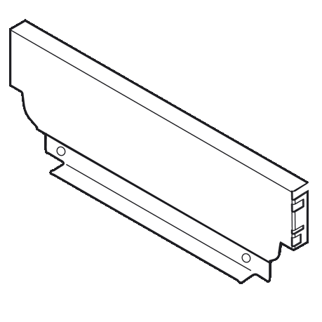 Blum Steel Back to Suit 86 X 600mm Silk White
