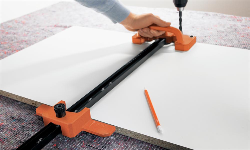Blum Servo-Drive jig for bracket profile