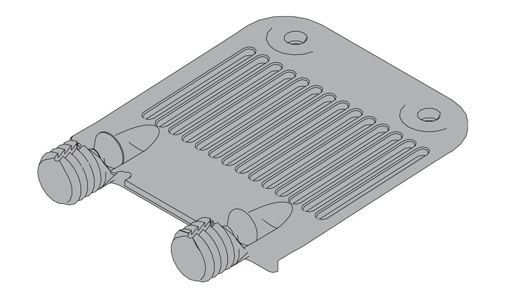Blum Servo-Drive Tandembox front stabilising bracket